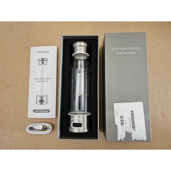 HYLUFUL Hydrogen Water Bottle Generator, Hydrogen Water Generator 450ML CA-101A - Picture 1 of 9